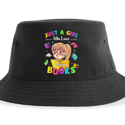 Cute Students Tee Just A  Who Loves Reading Books  Sustainable Bucket Hat