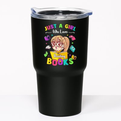Cute Students Tee Just A  Who Loves Reading Books  Tumbler