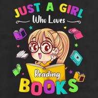 Cute Students Tee Just A  Who Loves Reading Books  Large Microfiber Waffle Golf Towel