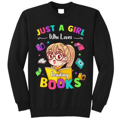 Cute Students Tee Just A  Who Loves Reading Books  Tall Sweatshirt