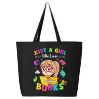 Cute Students Tee Just A  Who Loves Reading Books  25L Jumbo Tote