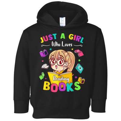 Cute Students Tee Just A  Who Loves Reading Books  Toddler Hoodie