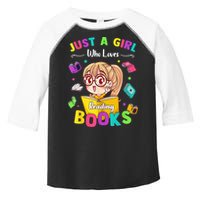 Cute Students Tee Just A  Who Loves Reading Books  Toddler Fine Jersey T-Shirt