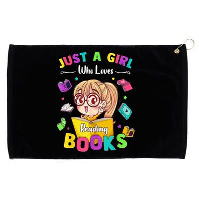 Cute Students Tee Just A  Who Loves Reading Books  Grommeted Golf Towel