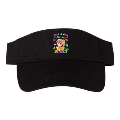 Cute Students Tee Just A  Who Loves Reading Books  Visor