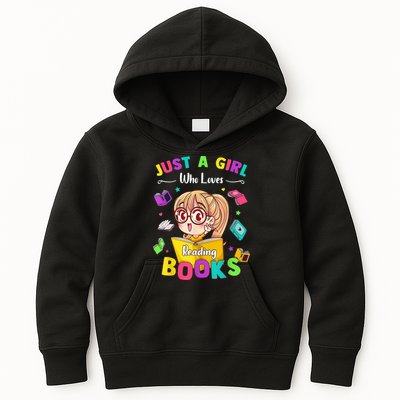 Cute Students Tee Just A  Who Loves Reading Books  Kids Hoodie