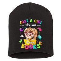 Cute Students Tee Just A  Who Loves Reading Books  Short Acrylic Beanie