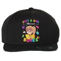 Cute Students Tee Just A  Who Loves Reading Books  Wool Snapback Cap