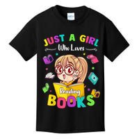 Cute Students Tee Just A  Who Loves Reading Books  Kids T-Shirt