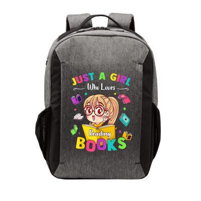 Cute Students Tee Just A  Who Loves Reading Books  Vector Backpack