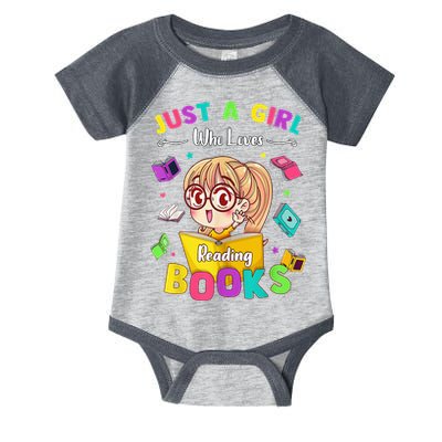 Cute Students Tee Just A  Who Loves Reading Books  Infant Baby Jersey Bodysuit