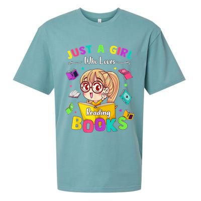 Cute Students Tee Just A  Who Loves Reading Books  Sueded Cloud Jersey T-Shirt