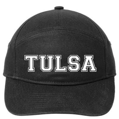 College Style Tulsa Oklahoma Sports Fan 7-Panel Snapback Hat