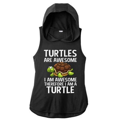 Cool Sea Turtle For Men Women Tortoise Lover Turtle Animal Ladies PosiCharge Tri-Blend Wicking Draft Hoodie Tank