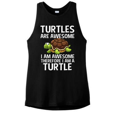 Cool Sea Turtle For Men Women Tortoise Lover Turtle Animal Ladies PosiCharge Tri-Blend Wicking Tank