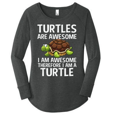 Cool Sea Turtle For Men Women Tortoise Lover Turtle Animal Women's Perfect Tri Tunic Long Sleeve Shirt