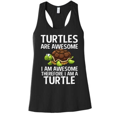 Cool Sea Turtle For Men Women Tortoise Lover Turtle Animal Women's Racerback Tank