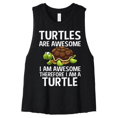 Cool Sea Turtle For Men Women Tortoise Lover Turtle Animal Women's Racerback Cropped Tank