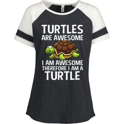 Cool Sea Turtle For Men Women Tortoise Lover Turtle Animal Enza Ladies Jersey Colorblock Tee