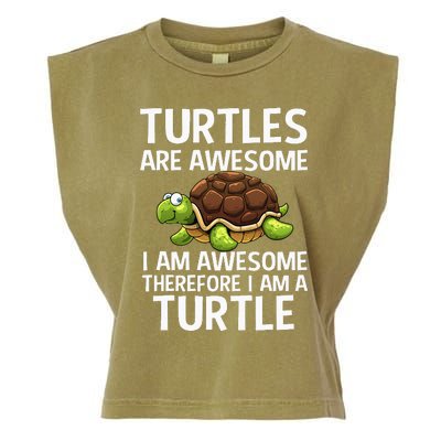 Cool Sea Turtle For Men Women Tortoise Lover Turtle Animal Garment-Dyed Women's Muscle Tee