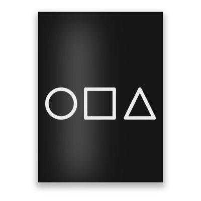 Circle Square Triangle Minimalist Symbol Design Poster