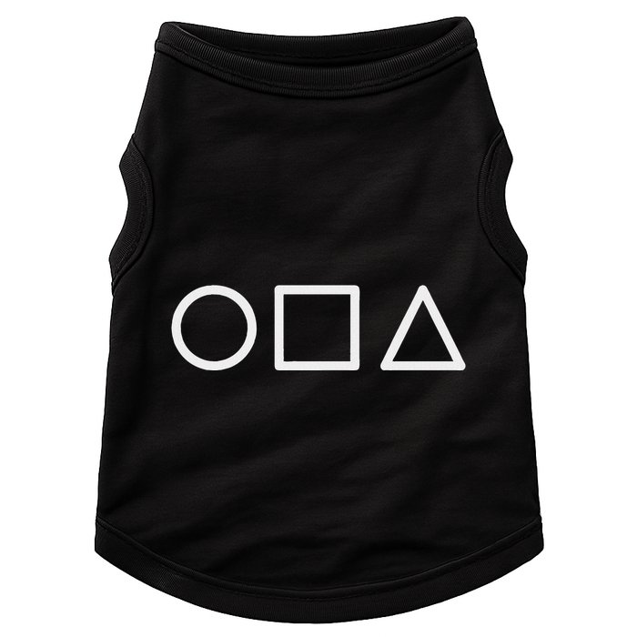 Circle Square Triangle Minimalist Symbol Doggie Tank