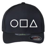 Circle Square Triangle Minimalist Symbol Flexfit Unipanel Trucker Cap