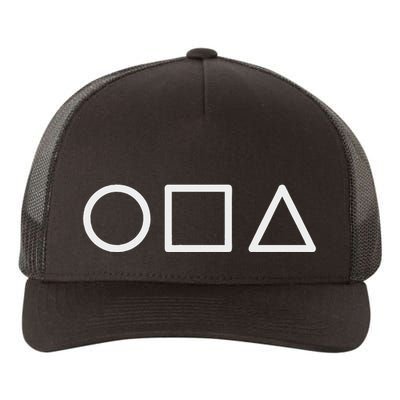 Circle Square Triangle Minimalist Symbol Yupoong Adult 5-Panel Trucker Hat