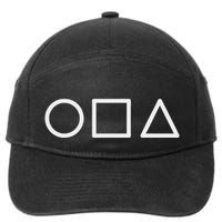 Circle Square Triangle Minimalist Symbol 7-Panel Snapback Hat
