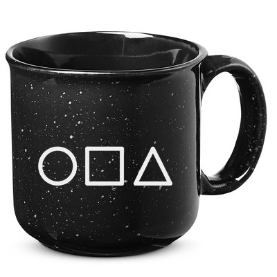 Circle Square Triangle Minimalist Symbol 15oz Campfire Ceramic Mug