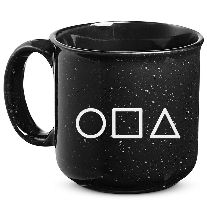 Circle Square Triangle Minimalist Symbol 15oz Campfire Ceramic Mug