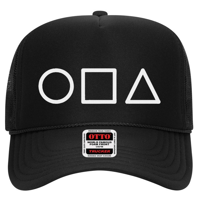 Circle Square Triangle Minimalist Symbol Trucker Hat