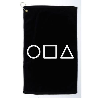 Circle Square Triangle Minimalist Symbol Golf Towel