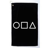 Circle Square Triangle Minimalist Symbol Golf Towel
