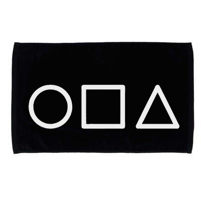 Circle Square Triangle Minimalist Symbol Microfiber Hand Towel