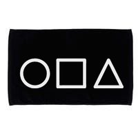 Circle Square Triangle Minimalist Symbol Microfiber Hand Towel