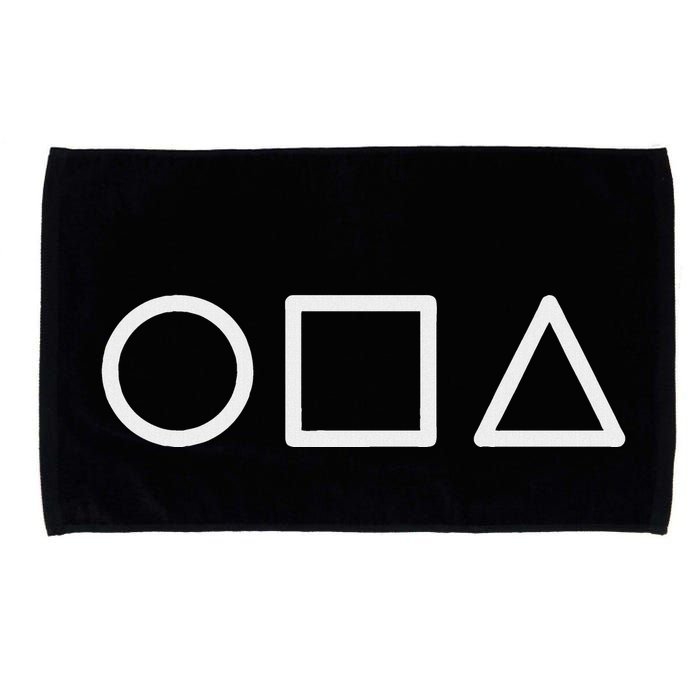 Circle Square Triangle Minimalist Symbol Microfiber Hand Towel