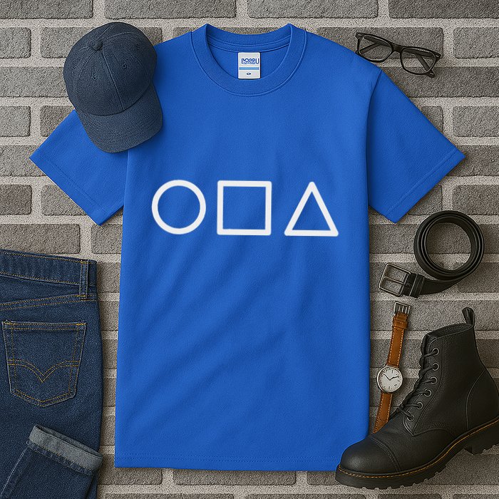 Circle Square Triangle Minimalist Symbol Tall T-Shirt