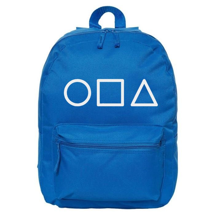 Circle Square Triangle Minimalist Symbol 16 in Basic Backpack