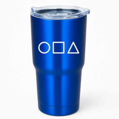 Circle Square Triangle Minimalist Symbol Tumbler
