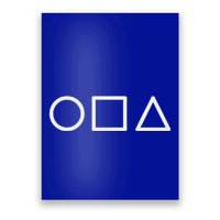 Circle Square Triangle Minimalist Symbol Poster