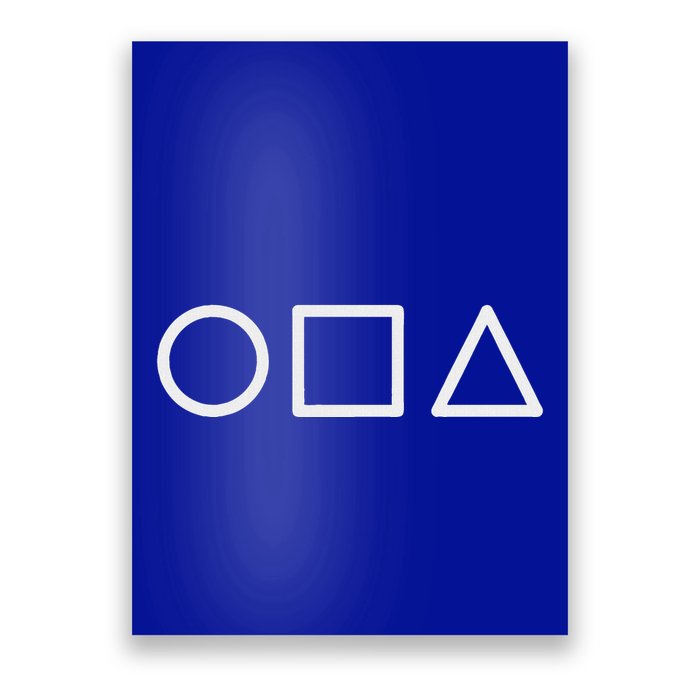 Circle Square Triangle Minimalist Symbol Poster