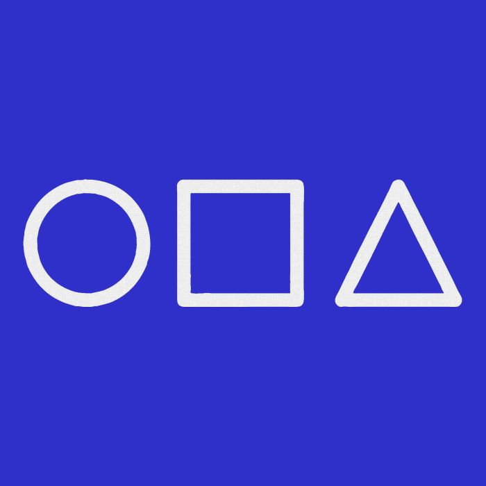 Circle Square Triangle Minimalist Symbol Poster