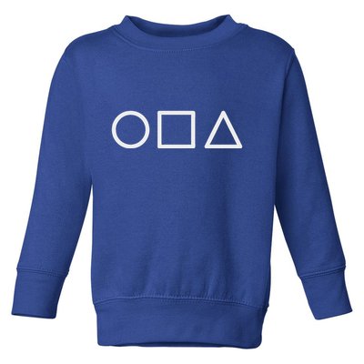 Circle Square Triangle Minimalist Symbol Toddler Sweatshirt