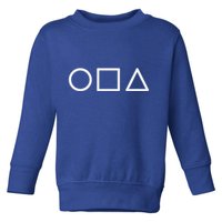 Circle Square Triangle Minimalist Symbol Toddler Sweatshirt