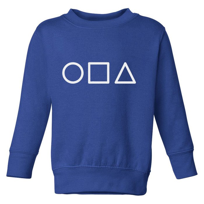 Circle Square Triangle Minimalist Symbol Toddler Sweatshirt