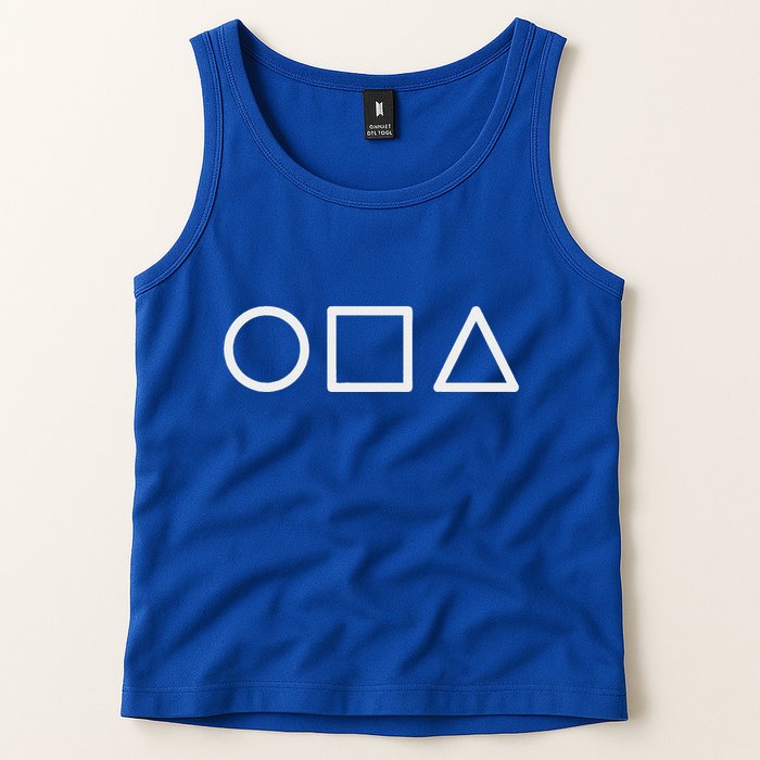 Circle Square Triangle Minimalist Symbol Tank Top