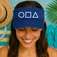 Circle Square Triangle Minimalist Symbol Visor
