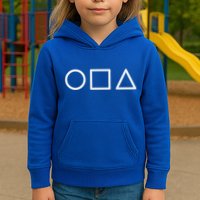 Circle Square Triangle Minimalist Symbol Kids Hoodie