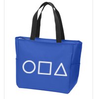 Circle Square Triangle Minimalist Symbol Zip Tote Bag